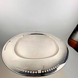 Skyscraper Design Platter Charger Richard Meier for Swid Powell 15" Silverplated